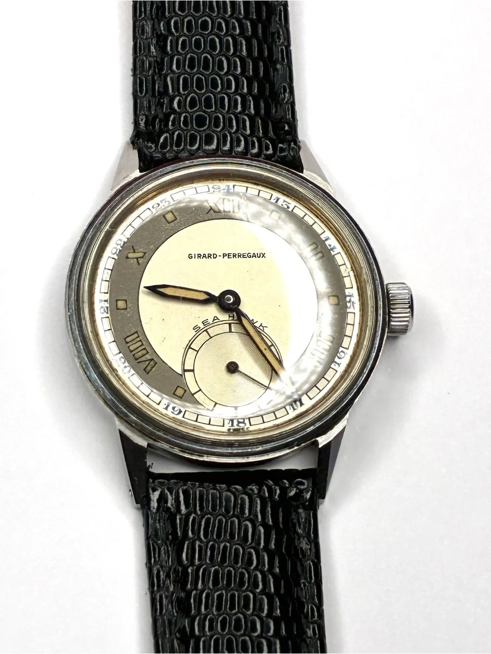 Vintage Girard-Perregaux Sea Hawk – 1940s Two-Tone 